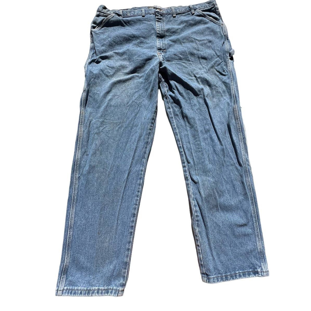 Gander Mountain Carpenter Fit Denim Blue Jeans Size 46x32